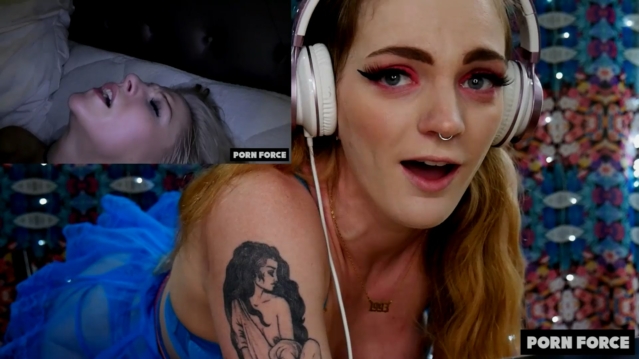 หนังโป๊ Porn Force ดูรีแอคชั่นของยูทูบเบอร์สาวที่นั้งดูหนังโป๊แล้วช่วยตัวเองตาม